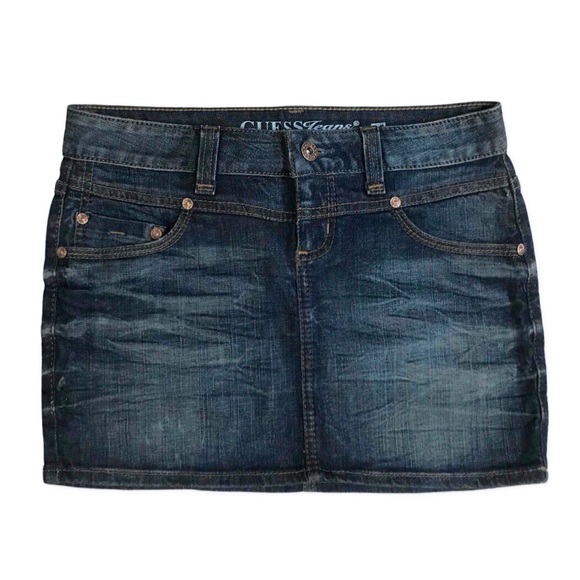 Guess Denim Mini Skirt - Picture 1 of 2